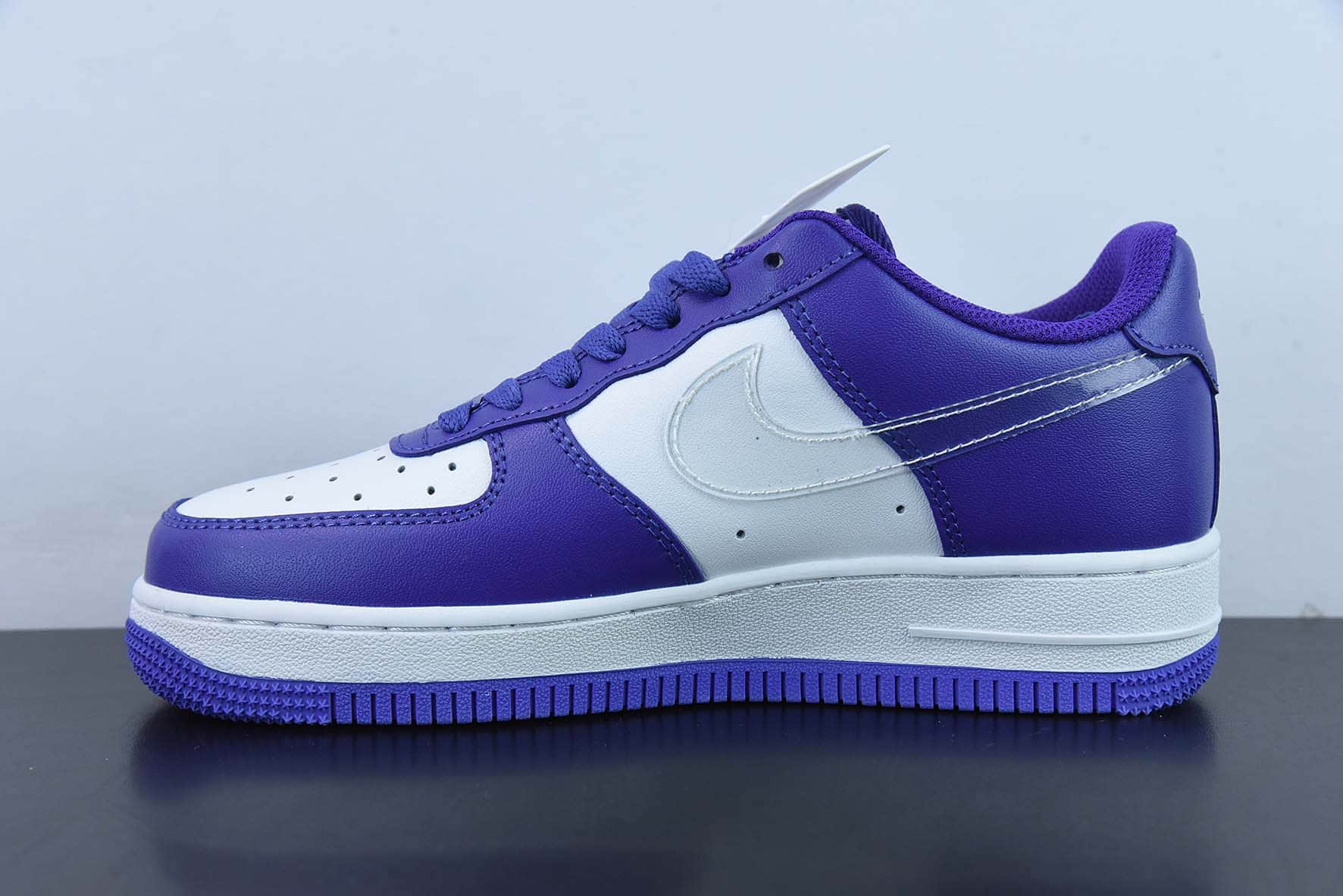 耐克Nike Air Force 1 Low 07 LV联名白紫透明钩空军一号低帮休闲板鞋纯原版本 货号：DH7561-288