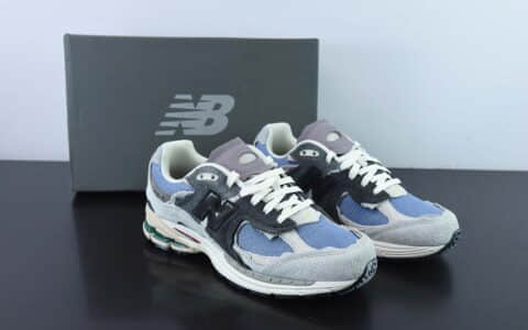 新百伦New Balance 2002RProtection Pack系列浅灰深灰蓝紫碎布做旧复古老爹风休闲运动慢跑鞋纯原版本 货号：M2002RDP