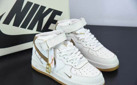 耐克Nike Air Force 1'07 Mid Mocha Brown 摩卡棕空军一号中帮休闲板鞋纯原版本 货号：FB1869-022