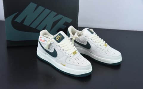 耐克Nike Air Force 1 Low 07 麂皮米绿空军一号低帮运动休闲板鞋纯原版本 货号：KK5636-710