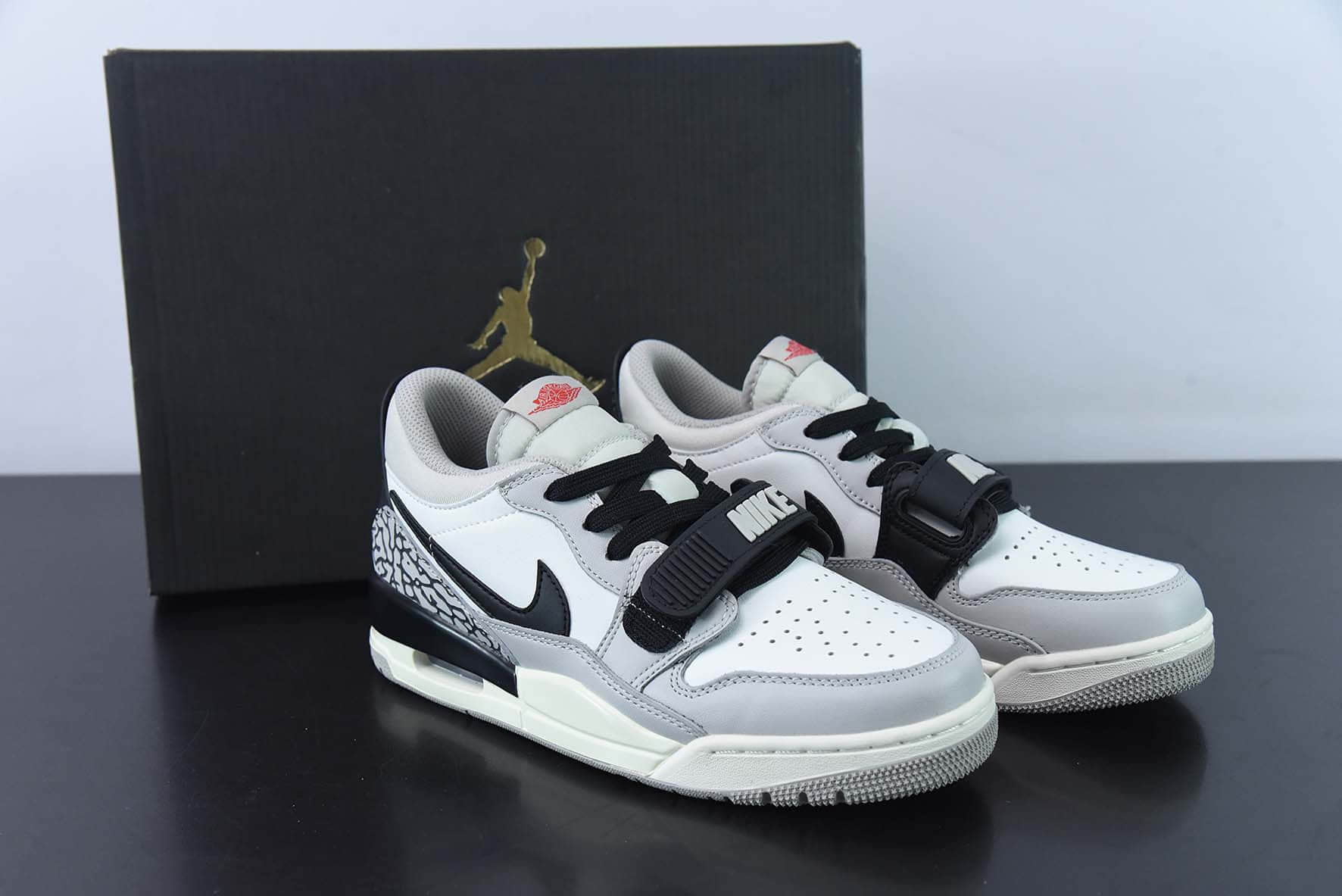 乔丹Air Jordan Legacy 312黑白灰低帮文化休闲运动篮球鞋纯原版本 货号：CD7069-101