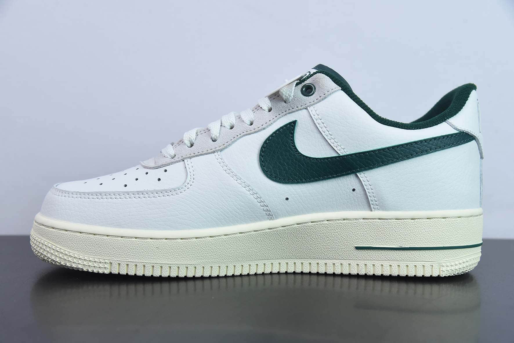 耐克Nike Air Force 1'07 LowCommand Force皮革白灰深绿氧化底空军一号低帮休闲板鞋纯原版本 货号：DR0148-102