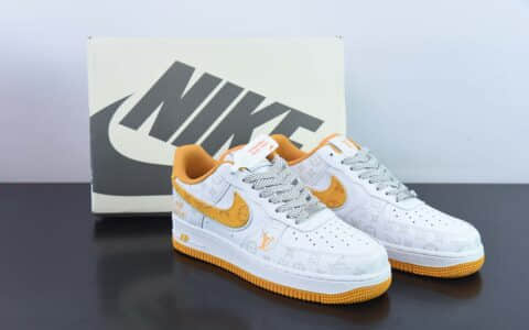 耐克NIke Air Force 1 '07 Low “LV联名暗夜精灵--黄牛仔”空军一号低帮休闲板鞋纯原版本 货号：DR9868-700