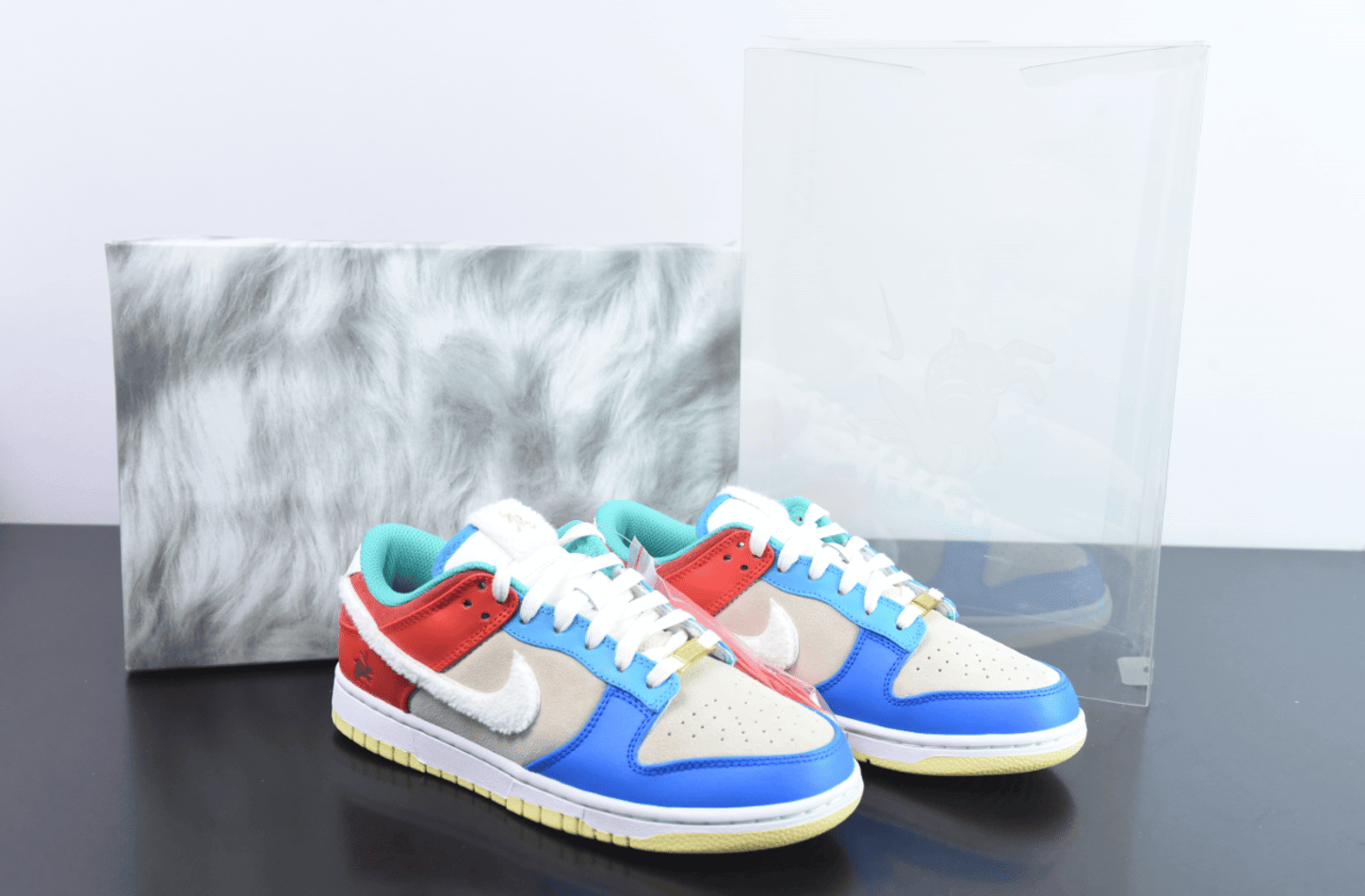 耐克Nike Dunk Low Year of the Rabbit北京限定兔年蓝米橙低帮休闲滑板鞋纯原版本 货号：FD4203-111