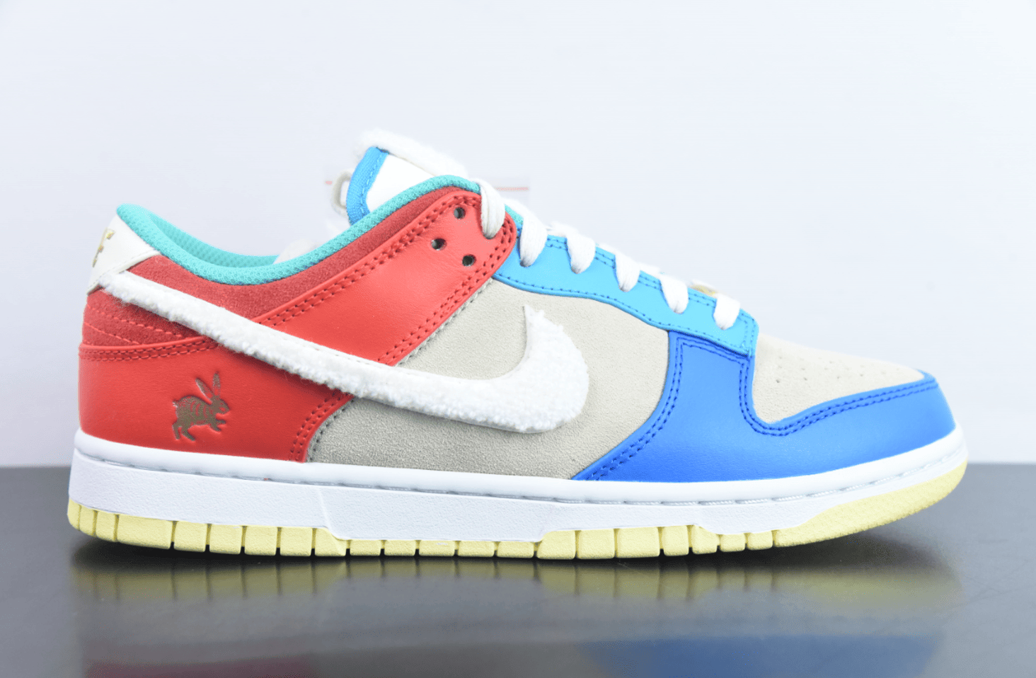 耐克Nike Dunk Low Year of the Rabbit北京限定兔年蓝米橙低帮休闲滑板鞋纯原版本 货号：FD4203-111