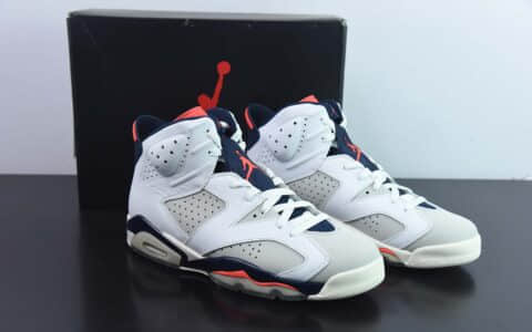 乔丹Air Jordan Retro 6TinkerAJ6手稿白蓝红外线中帮复古休闲文化篮球鞋纯原版本 货号：384664-104