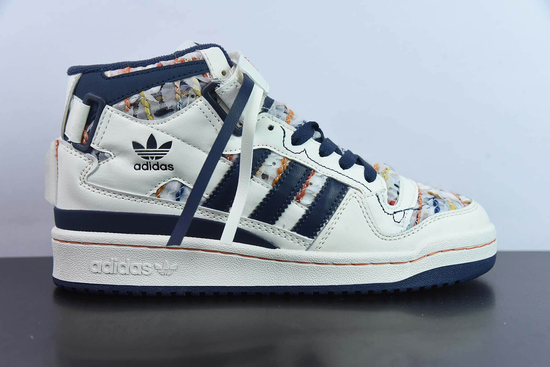 阿迪达斯Adidas Originals Forum 84 High 斑斓复古高帮百搭潮流休闲运动板鞋纯原版本 货号：GX3958