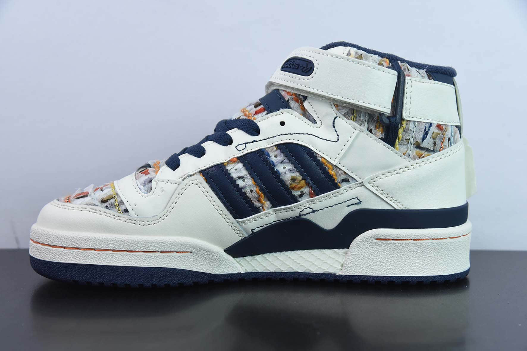阿迪达斯Adidas Originals Forum 84 High 斑斓复古高帮百搭潮流休闲运动板鞋纯原版本 货号：GX3958