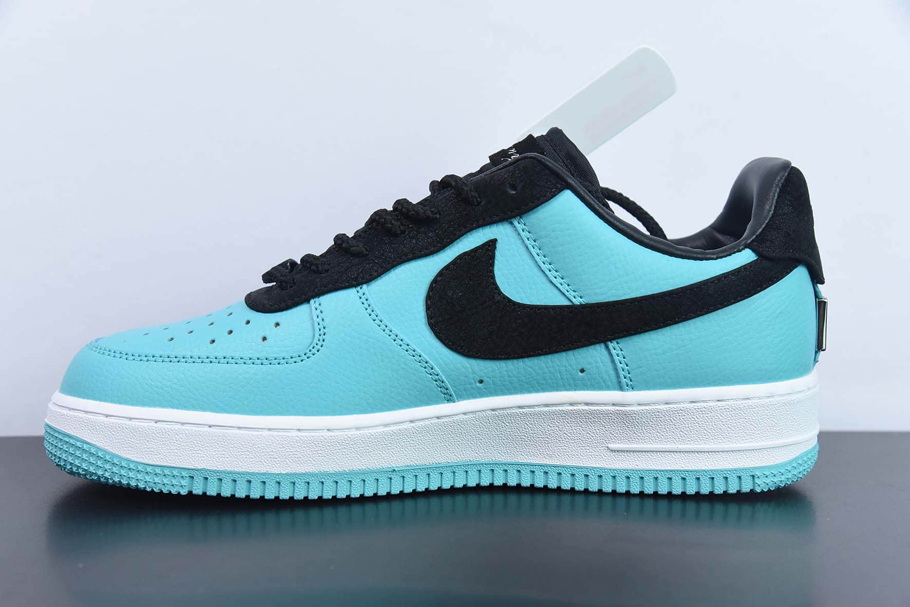 耐克Nike Tiffany & Co. x Nike Air Force 1 Low SP1837联名黑蒂芙尼蓝空军一号经典低帮百搭休闲运动板鞋纯原版本 货号：DZ1382-002