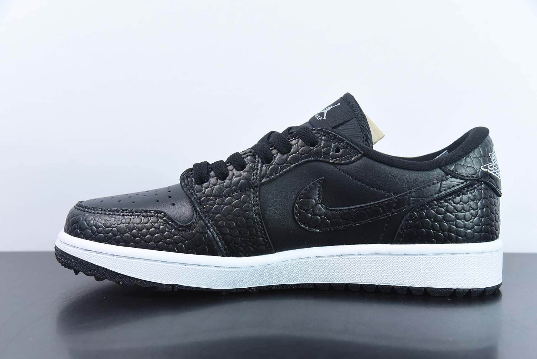 乔丹Air Jordan 1 Low OG Golf Black Croc AJ1高尔夫系列黑蛇纹低帮休闲板鞋纯原版本 货号：DD9315-003 