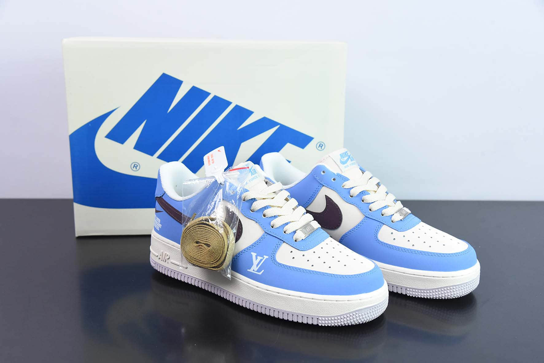 耐克NIke Air Force 1 '07 Low “LV联名米蓝”空军一号低帮休闲板鞋纯原版本 货号： 315115-010