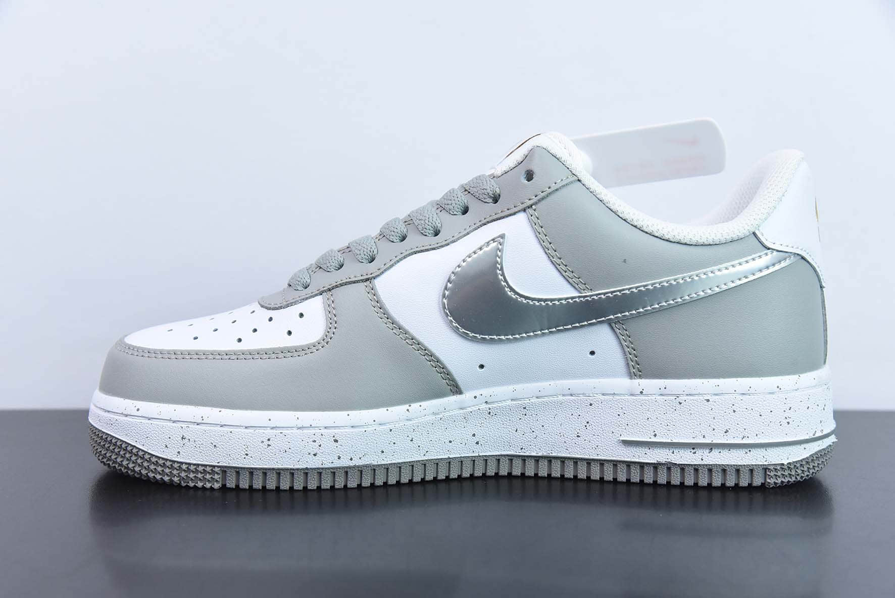 耐克Nike Air Force 1 Low '07 “灰银泼墨”空军一号低帮休闲板鞋纯原版本 货号：MK5639-889