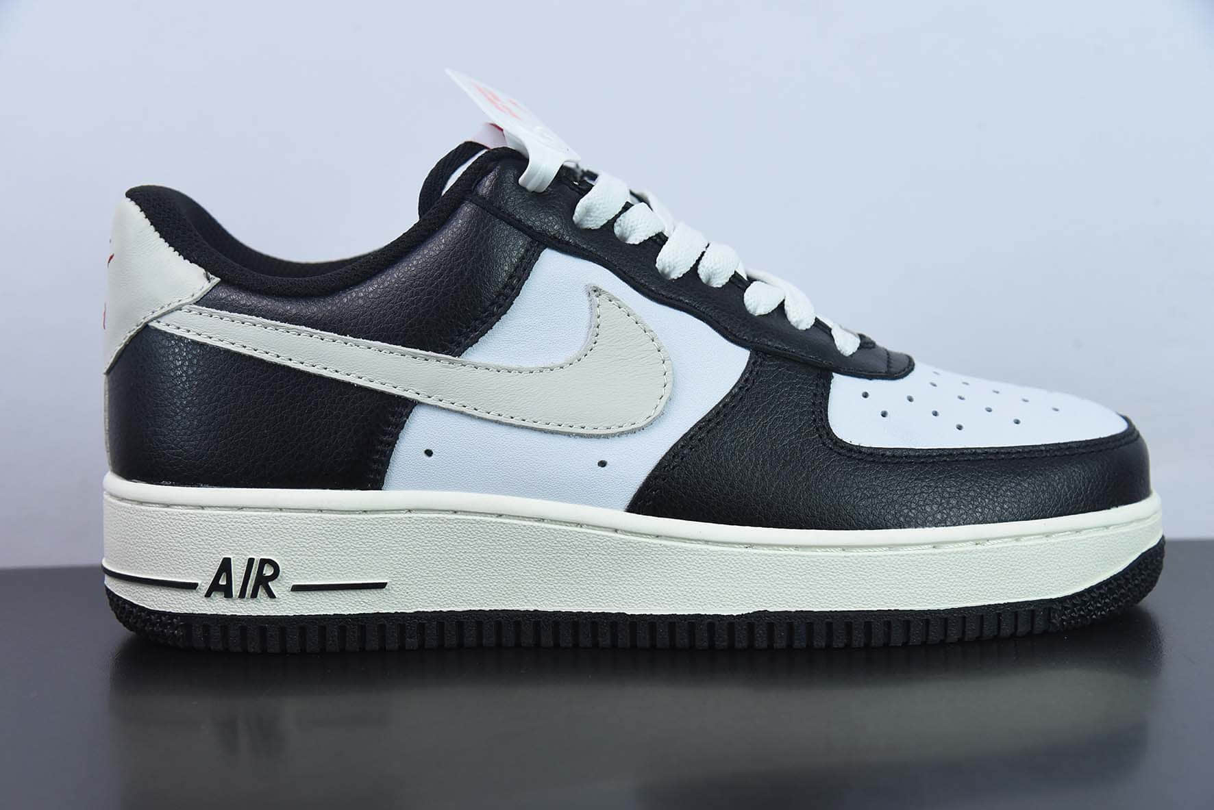 耐克Nike Air Force 1 Low '07 “米白黑拼接”低帮空军一号休闲板鞋纯原版本 货号：DE0099-001 