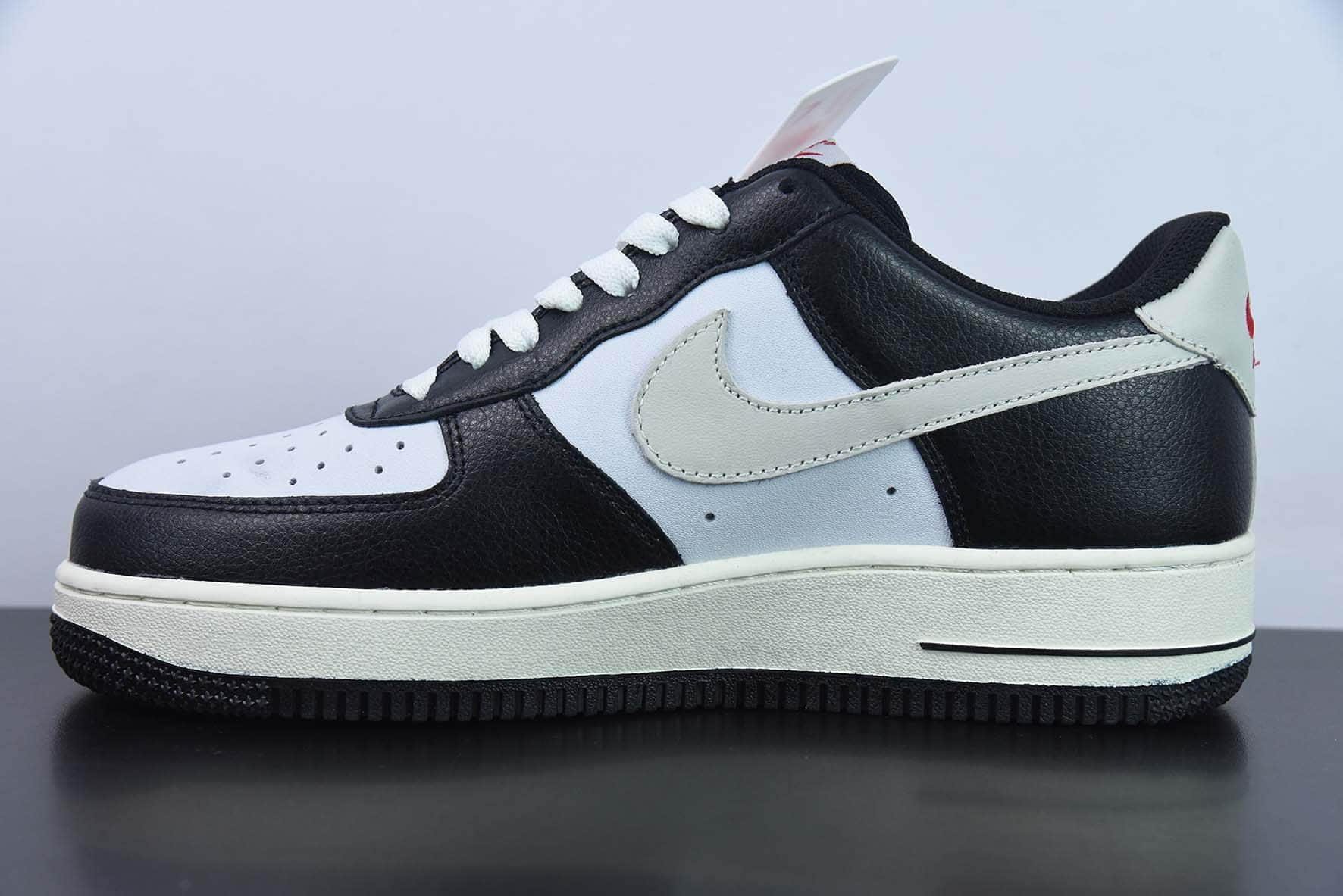 耐克Nike Air Force 1 Low '07 “米白黑拼接”低帮空军一号休闲板鞋纯原版本 货号：DE0099-001 