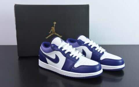 乔丹Air Jordan 1 Low Covered In Purple Tones AJ1紫白色低帮篮球鞋纯原版本 货号：553558-515