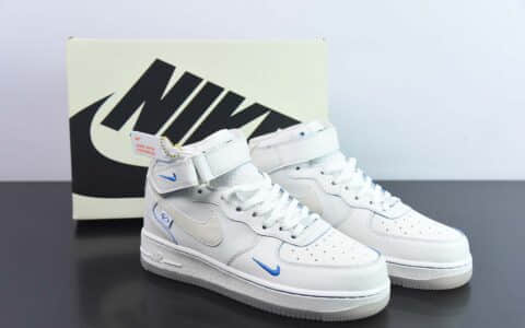 耐克Nike Air Force 1'07 MI'd “Pearl white” “珍珠白” 空军一号中帮休闲板鞋纯原版本 货号：FB1869-055