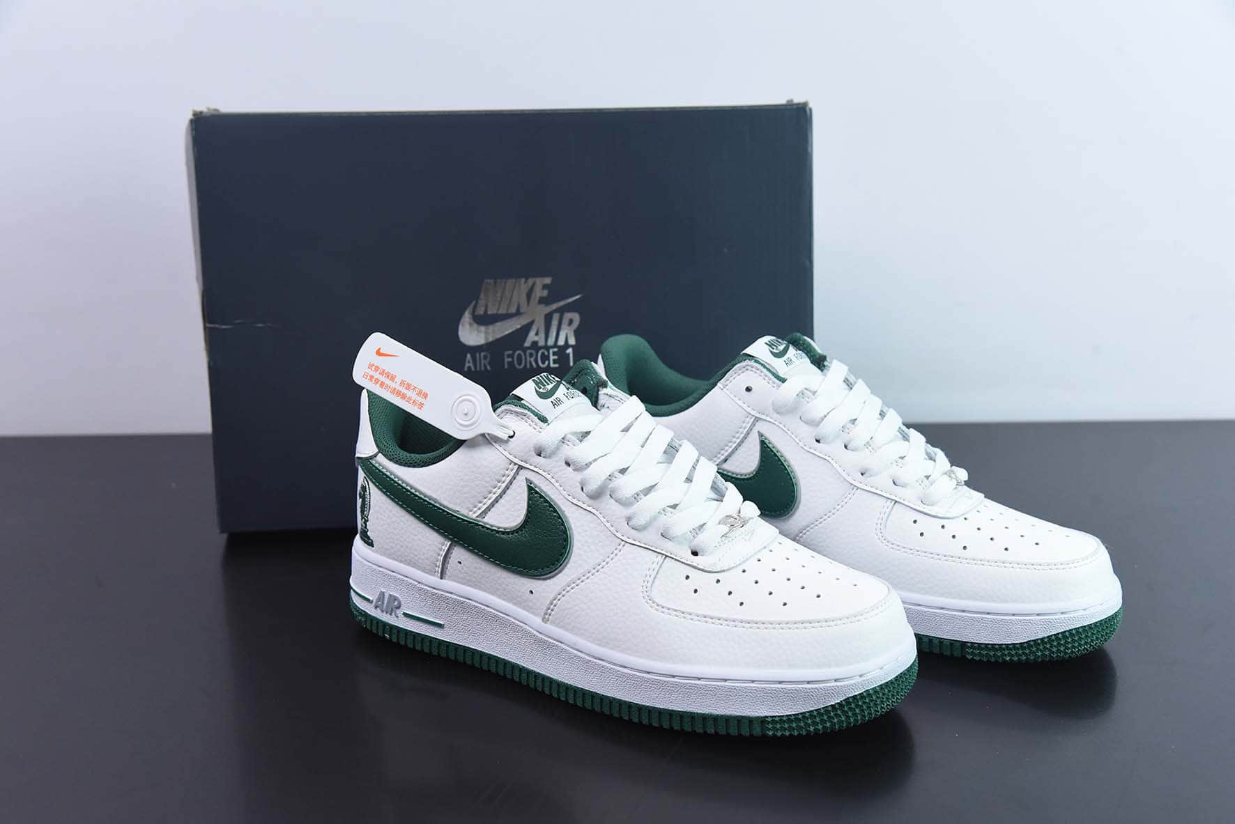 耐克Nike Air Force 1'07 Low Four Horsemen 白绿骑士空军一号低帮休闲板鞋纯原版本 货号：FB9128-100