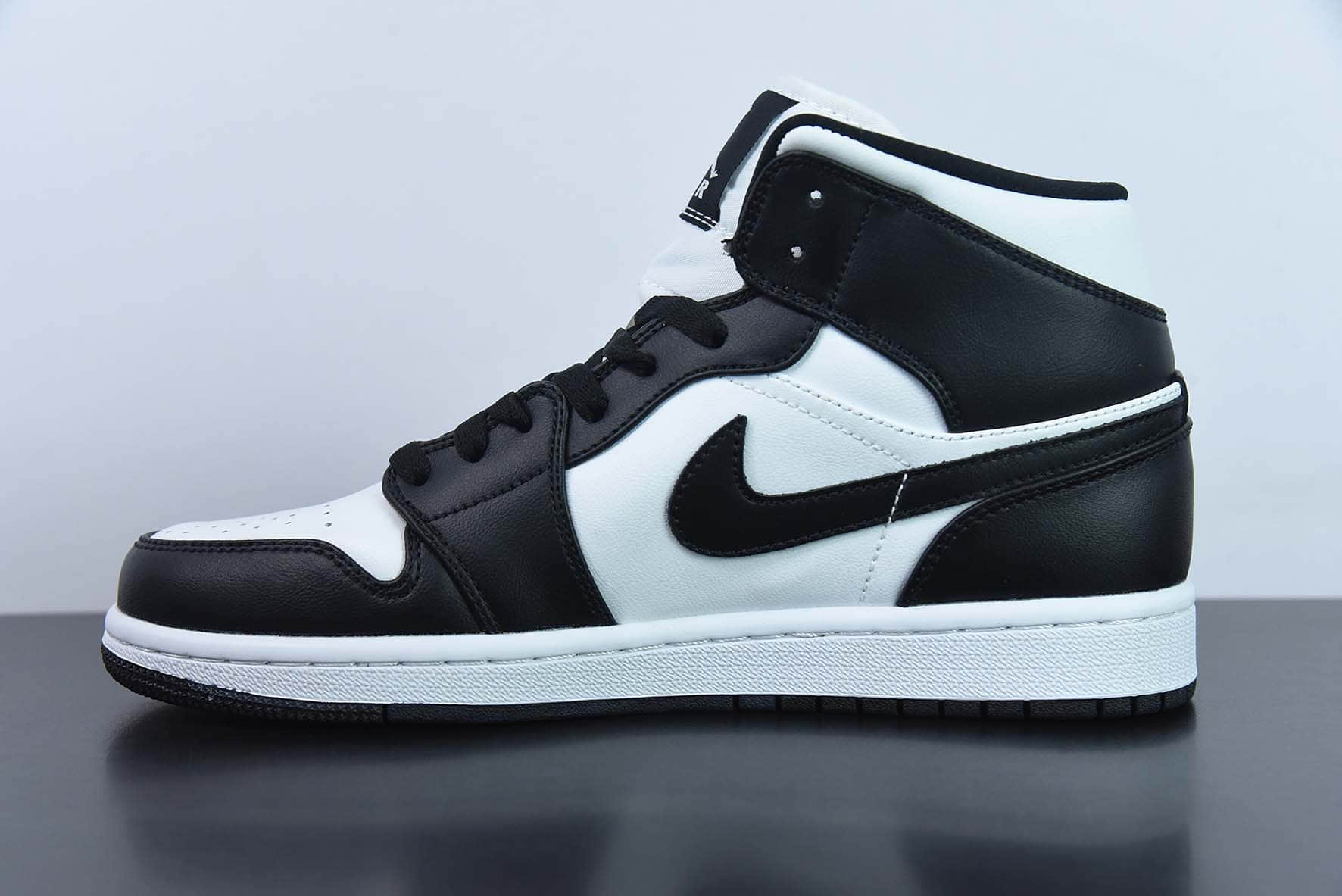 乔丹Air Jordan 1 MidInvertAJ1乔丹一代黑白熊猫中帮经典复古文化休闲运动篮球鞋纯原版本 货号：DV0991-101