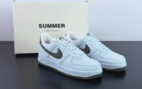 耐克Nike Air Force 1'07 Low 月绿布面空军一号休闲板鞋纯原版本 货号：DG2296-002