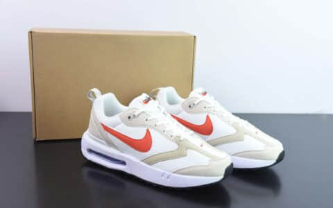 耐克Nike Air Max DawnBlackWhite黎明系列白棕红低帮气垫百搭休闲运动慢跑鞋纯原版本 货号：DC4068-101