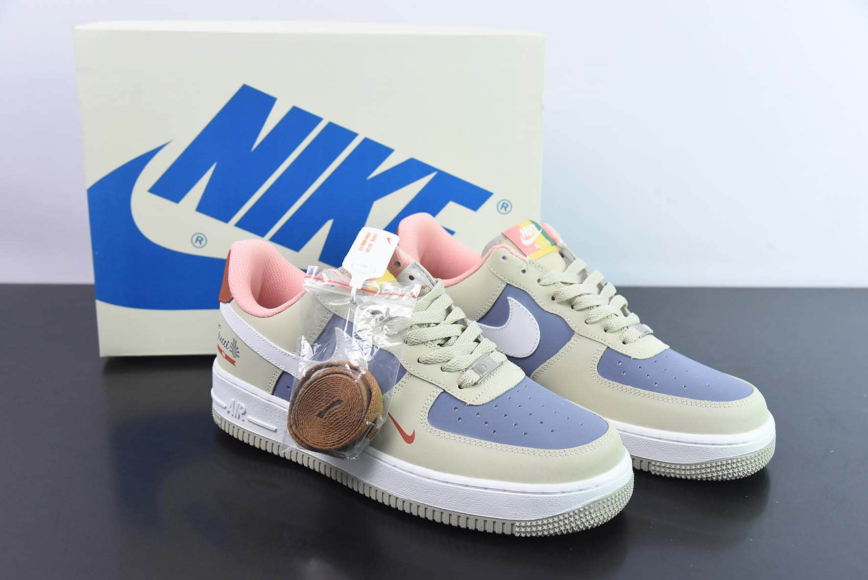 耐克Nike NIke Air Force 1 '07 Low “古驰联名款卡其灰拼接”空军一号低帮休闲板鞋纯原版本 货号：315122-009 