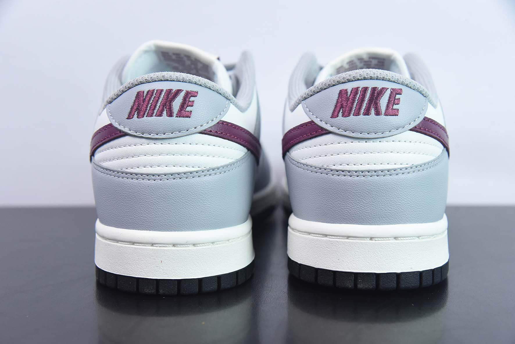 耐克Nike SB Dunk Low RETRO Grey White 灰酒红SB低帮休闲板鞋纯原版本 货号：DD1503-122