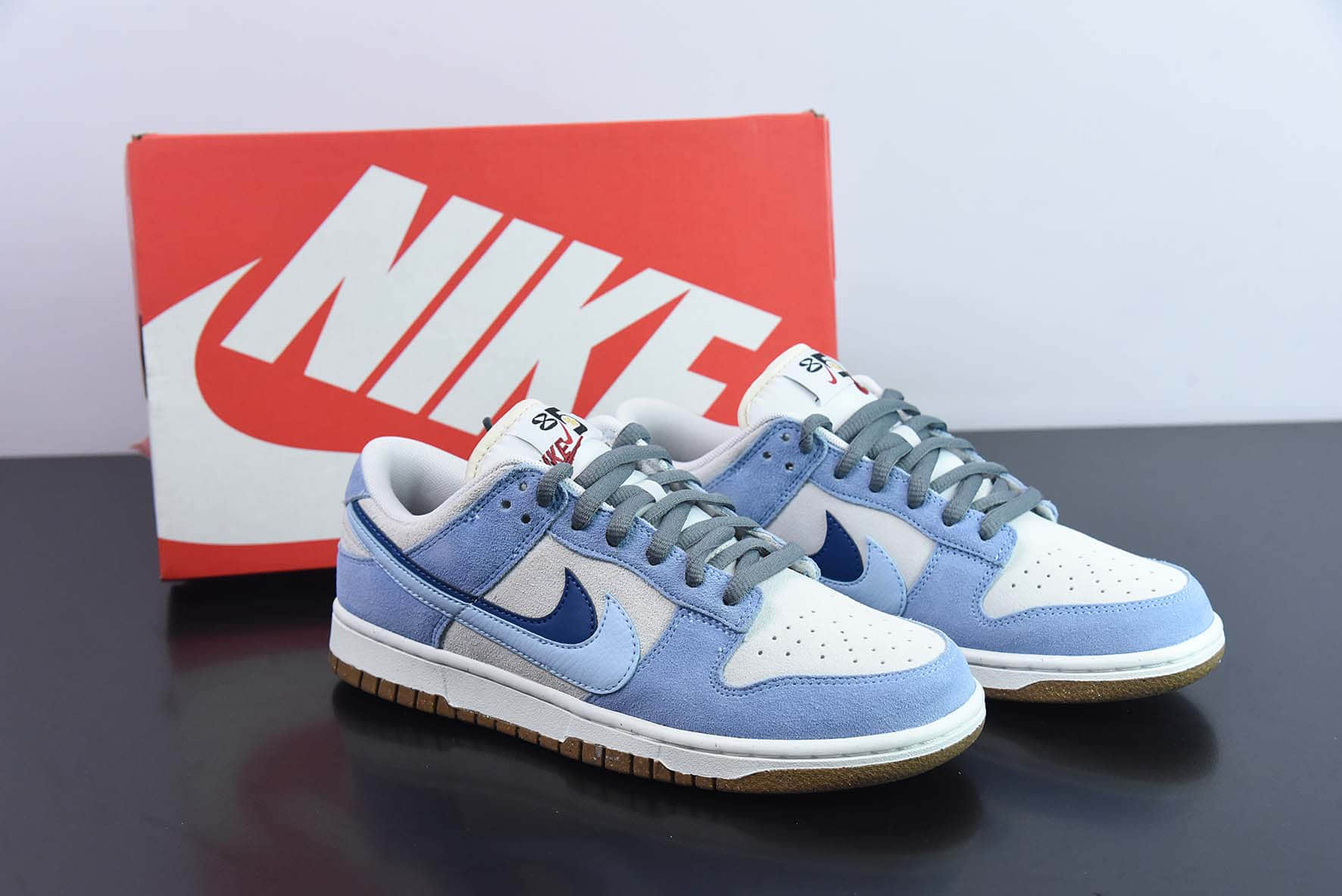 耐克Nike SB Dunk Low 85 椰奶蓝双钩SB低帮运动休闲板鞋纯原版本 货号：DO9457-119 