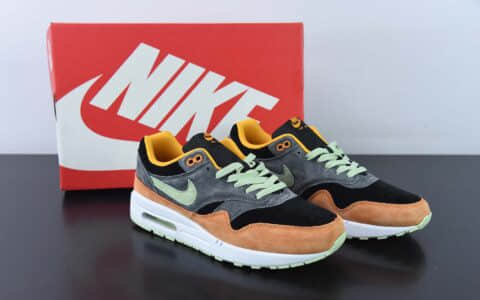 耐克Nike Air Max 1 Ugly Duckling Honey Dew 丑小鸭黑棕色气垫低帮跑步鞋纯原版本 货号：DZ0482-001