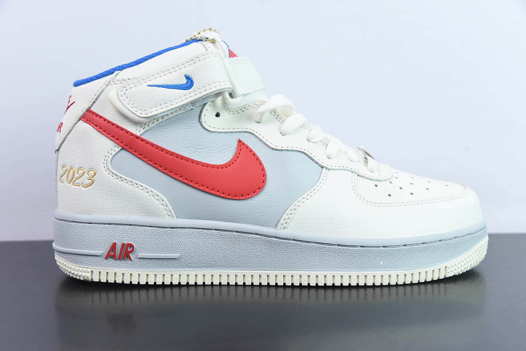 耐克Nike Air Force 1 AF1米白灰红大白兔奶糖空军一号中帮休闲板鞋纯原版本 货号：CW0088-928