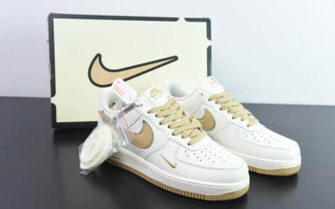 耐克Nike Air Force 1 Low '07 “Keep Fresh”卡其银小勾低帮空军一号低帮休闲板鞋纯原版本 货号：BM1996-055