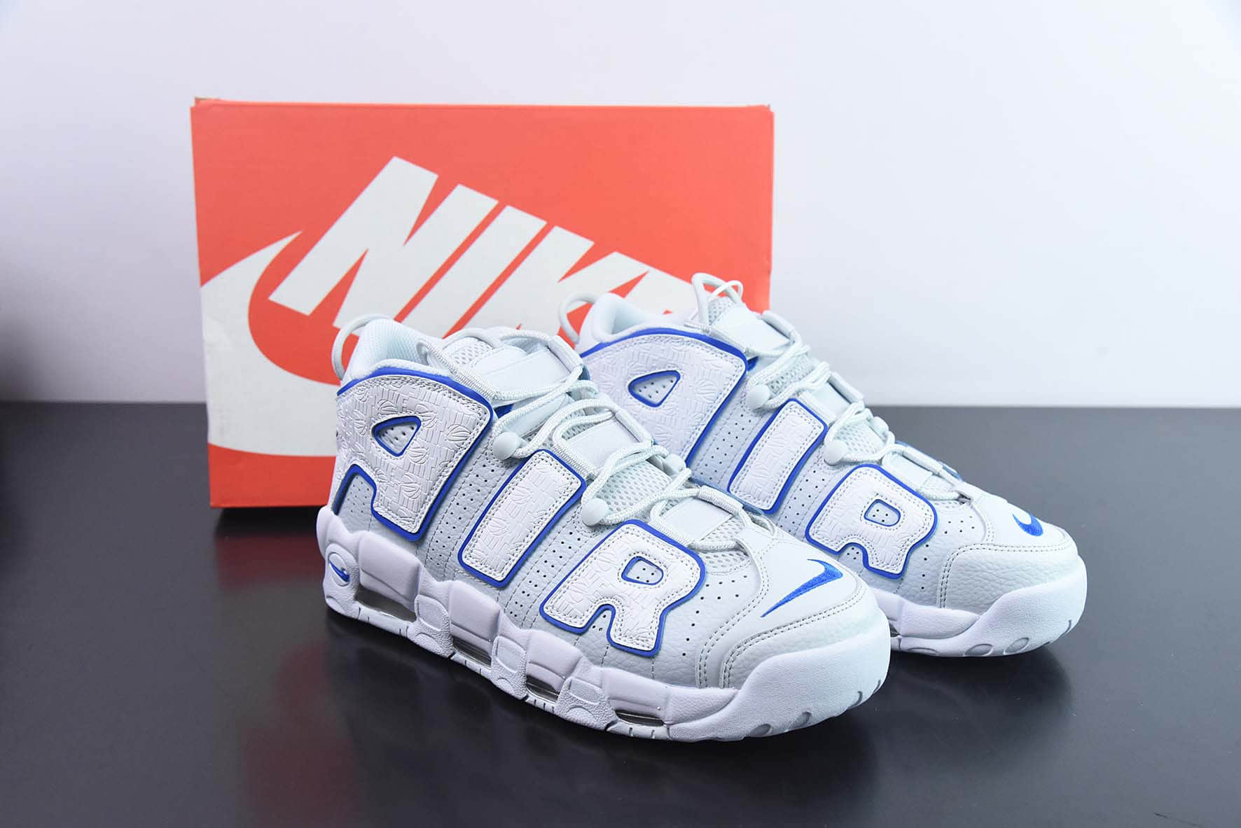 耐克Nike Air More Uptempo 大AIR皮蓬蓝白复古篮球鞋纯原版本 货号：FD0669-100