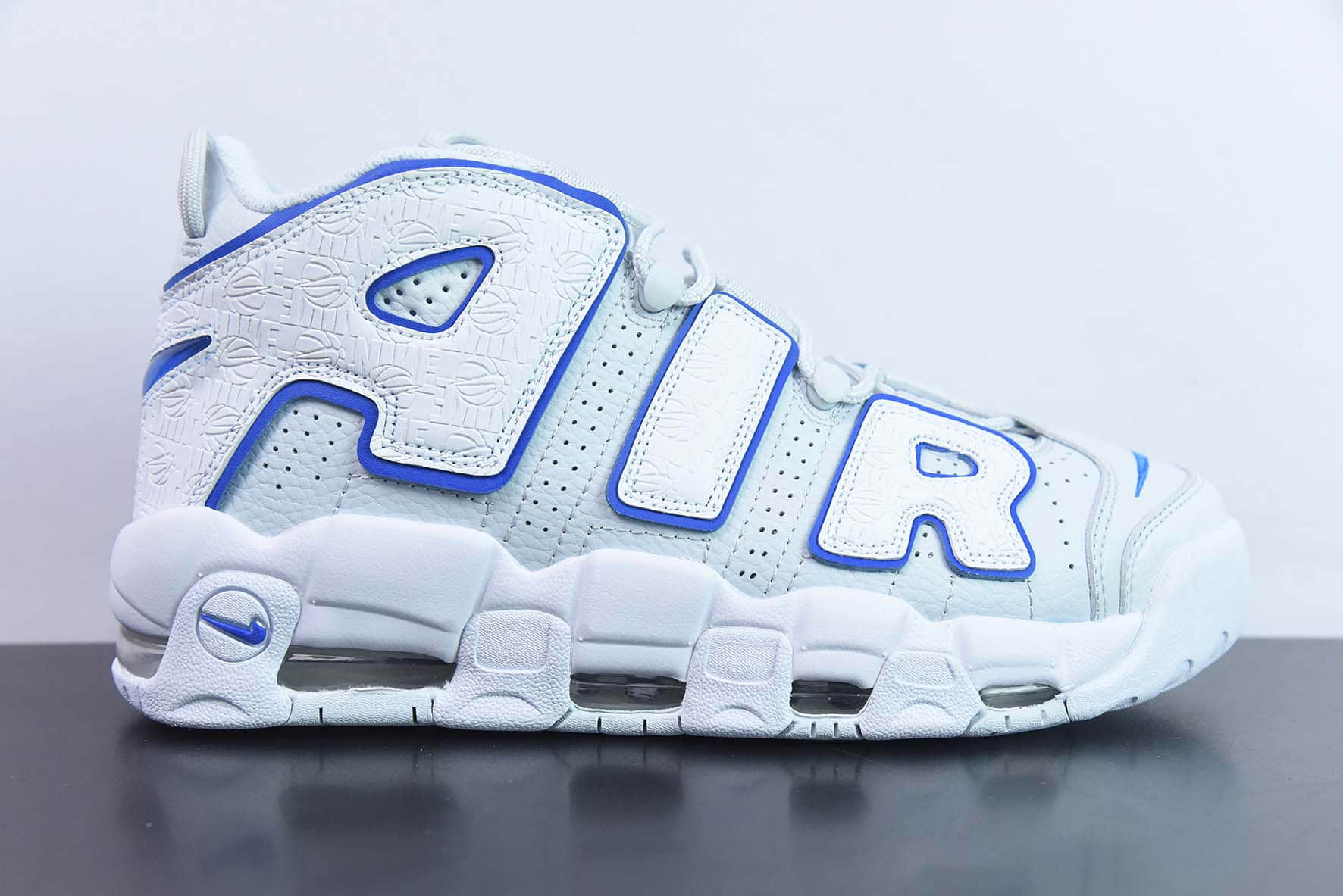 耐克Nike Air More Uptempo 大AIR皮蓬蓝白复古篮球鞋纯原版本 货号：FD0669-100