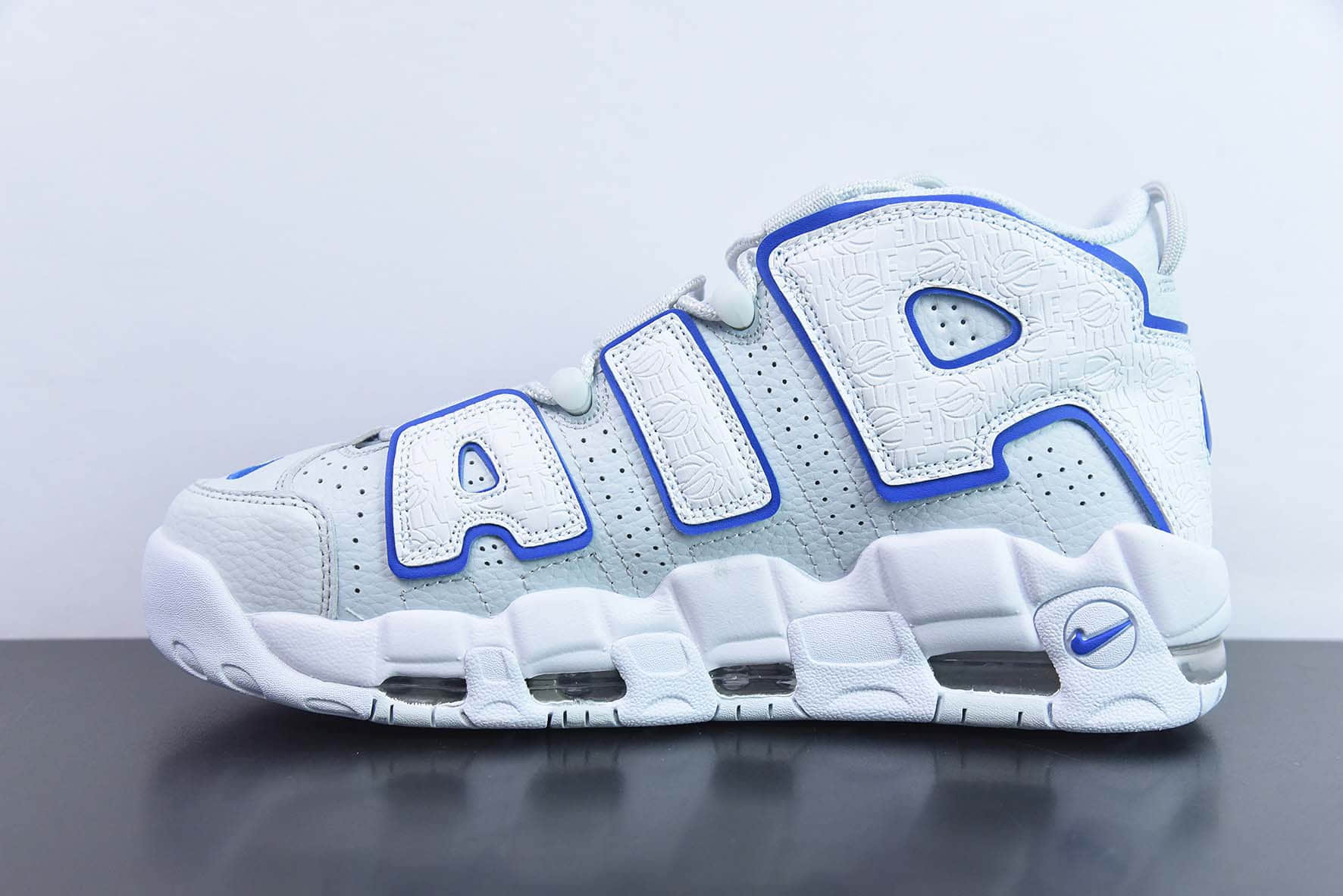 耐克Nike Air More Uptempo 大AIR皮蓬蓝白复古篮球鞋纯原版本 货号：FD0669-100