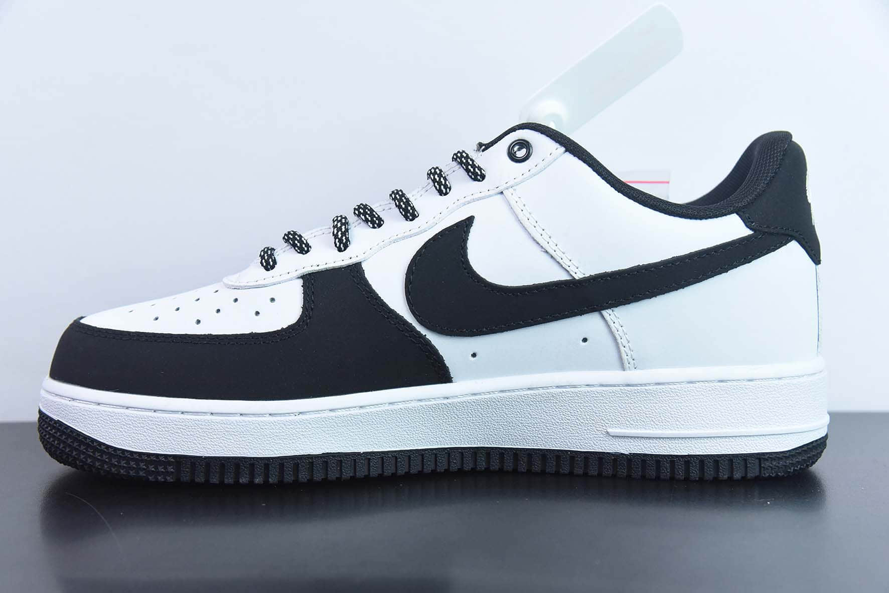 耐克Nike Air Force 1 AF1 黑白太极功夫熊猫空军一号低帮休闲板鞋纯原版本 货号：BS9055-701