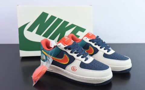 耐克Nike Air Force 1'07 Low 北面古驰三方联名七彩热成像空军一号低帮休闲板鞋纯原版本 货号：BS9055-306