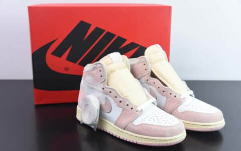 乔丹Air Jordan 1  Washed Pink  AJ1 水洗粉白高帮篮球鞋纯原版本 货号：FD2596-600