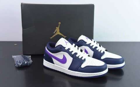 乔丹Air Jordan Low AJ1帆白紫低帮文化篮球鞋纯原版本 货号：DC0774-502