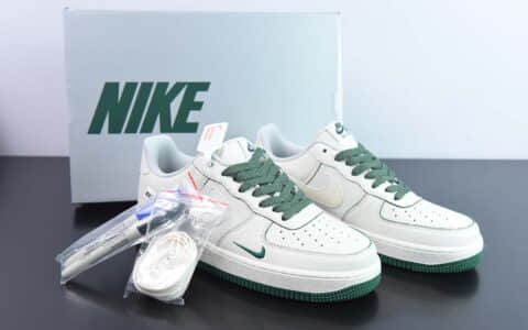 耐克Nike Air Force 1 '07 Low 米绿珠光马克笔空军一号低帮休闲板鞋纯原版本 货号：DD9915-600