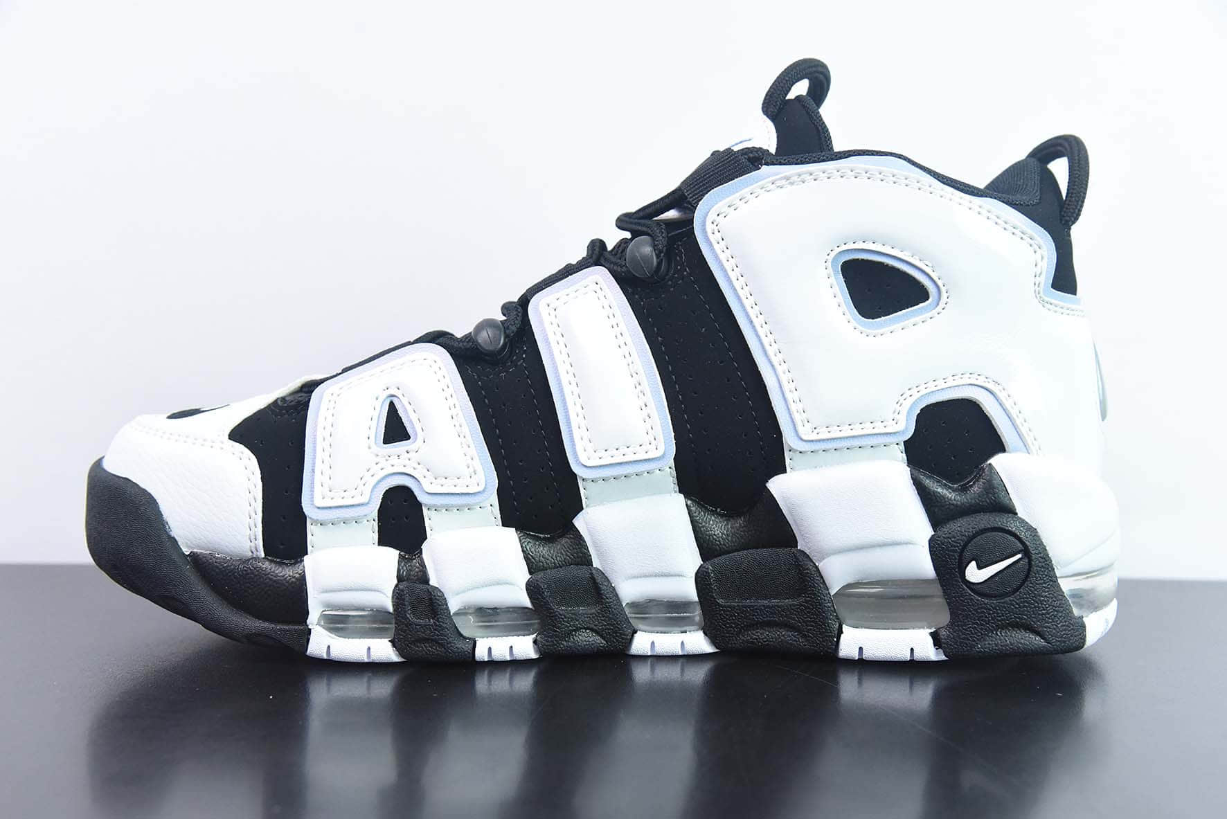 耐克Nike Air More Uptempo 96 QS 皮蓬初代系列黑白蓝经典高街百搭休闲运动文化篮球鞋纯原版本 货号：DV0819-001