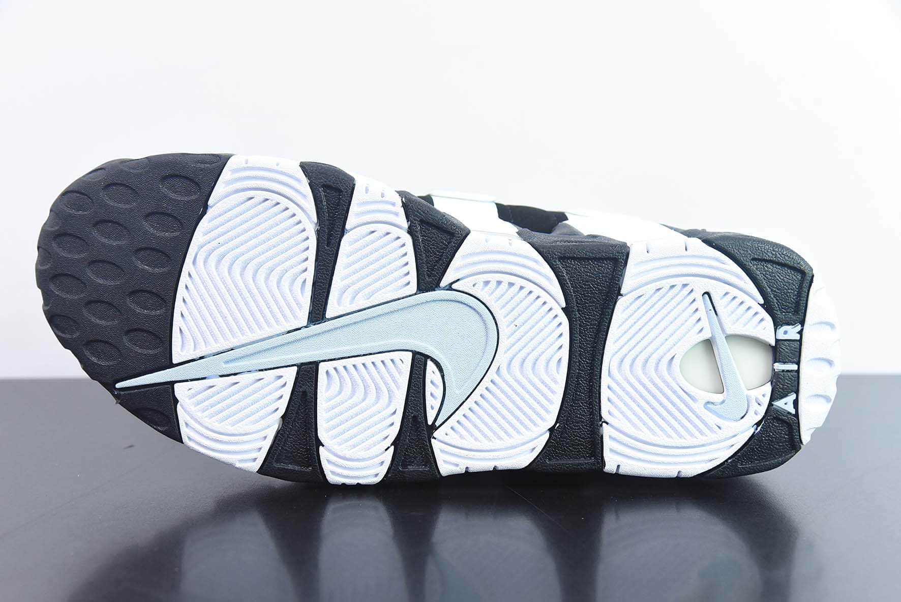 耐克Nike Air More Uptempo 96 QS 皮蓬初代系列黑白蓝经典高街百搭休闲运动文化篮球鞋纯原版本 货号：DV0819-001