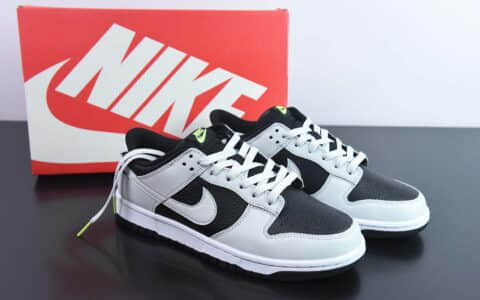 耐克Nike SB Dunk LowGrey Panda Volt影子灰黑荧光绿扣篮系列低帮休闲运动滑板板鞋纯原版本 货号：FD9756-001