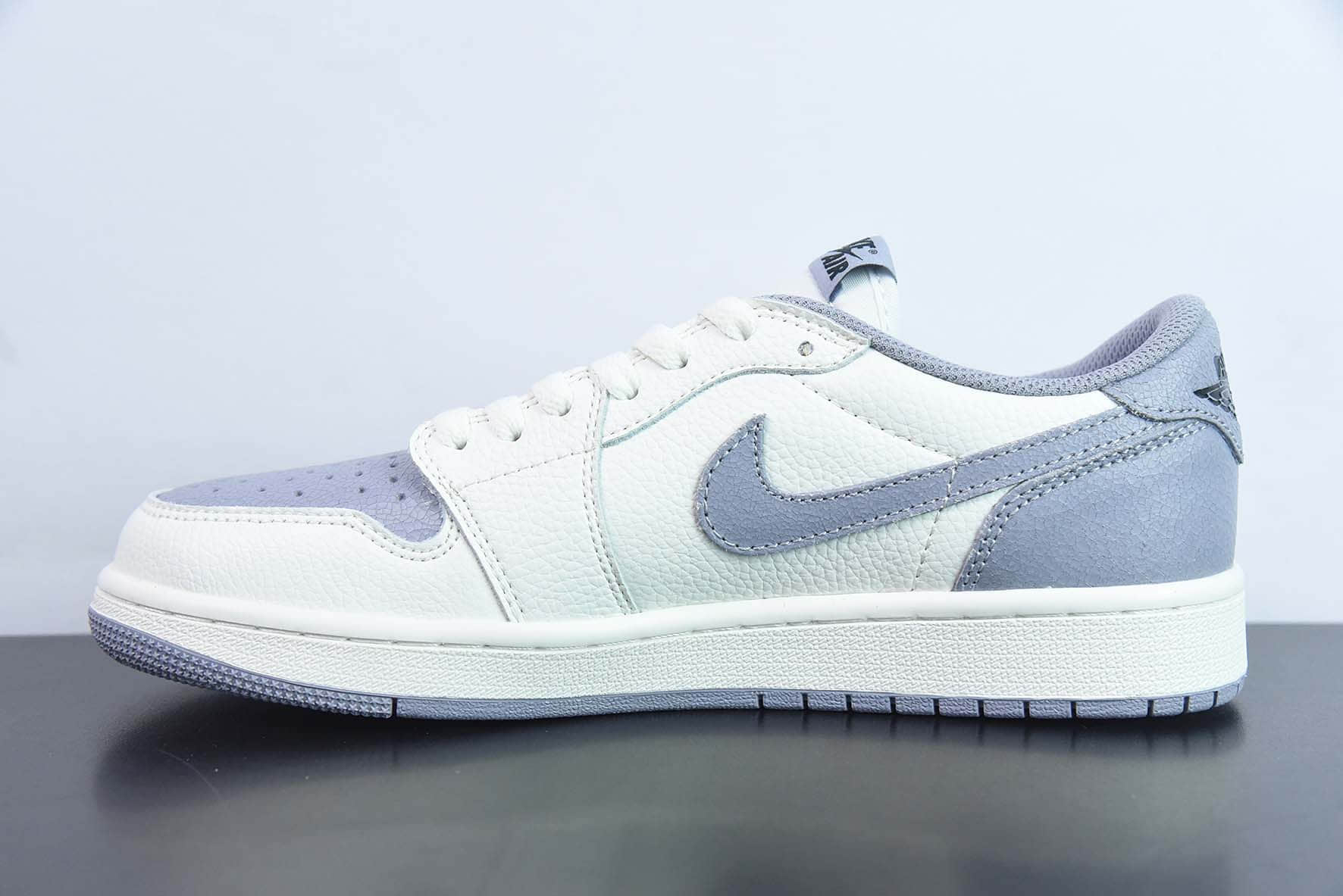 乔丹AIR Jordan 1 RETRO LOW OG AJ1米白紫爆裂纹低帮复古文化休闲运动篮球鞋纯原版本 货号：CZ0790-101