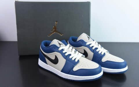 乔丹Air Jordan 1 Low AJ1蓝灰低帮休闲板鞋纯原版本 货号：DC0774-402