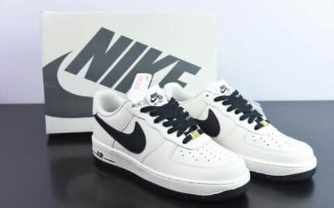 耐克Nike Air Force 1'07 Low 米黑大勾空军一号低帮休闲板鞋纯原版本 货号：SP0758-023