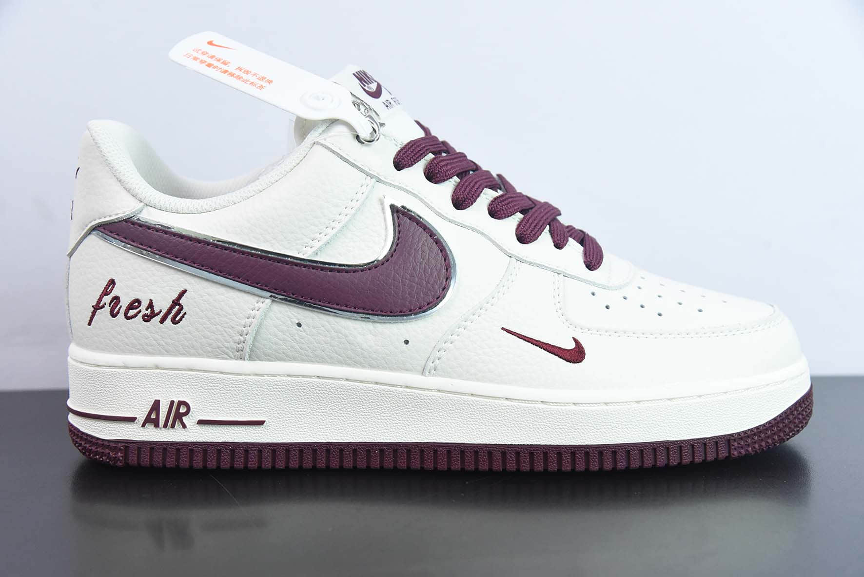 耐克Nike Air Force 1'07 Low Keep Fresh 米酒红小勾空军一号低帮休闲板鞋纯原版本 货号：BM2023-102