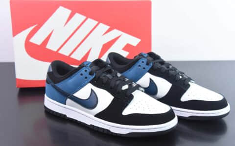 耐克Nike SB Dunk Low “Industrial Blue”黑白蓝SB低帮休闲滑板鞋纯原版本 货号：FD6923-100