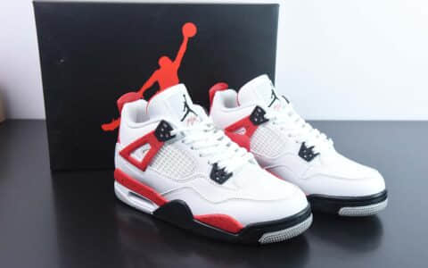 乔丹Air Jordan 4 “Red Cement”AJ4白红水泥男子文化篮球鞋纯原版本 货号： DH6927-161