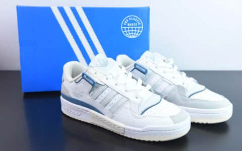 阿迪达斯Adidas Fornm Exhibit Low 阿迪 84白湖蓝低帮复古休闲板鞋纯原版本 货号：GW6348