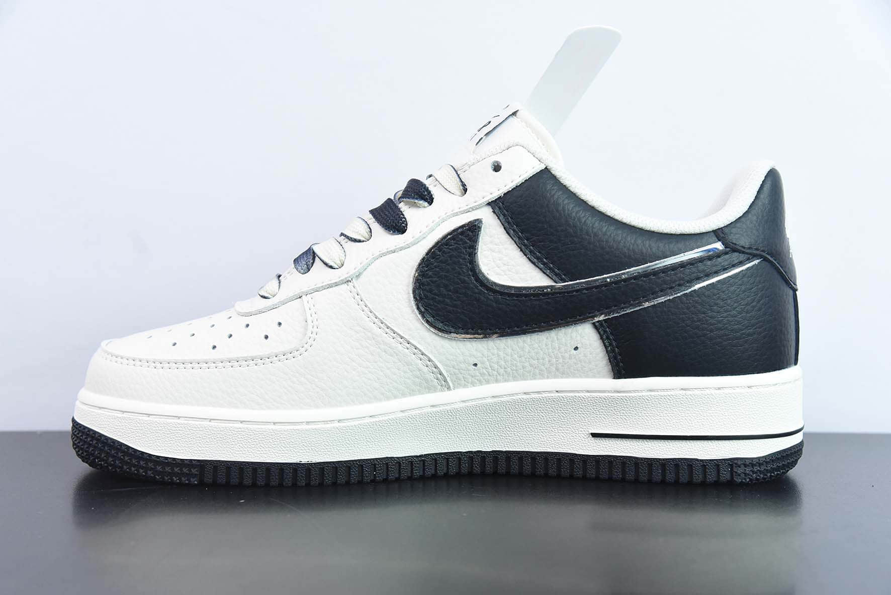 耐克Nike Air Force 1'07 Low 米黑TS小钩空军一号低帮休闲板鞋纯原版本 货号：IO5636-333