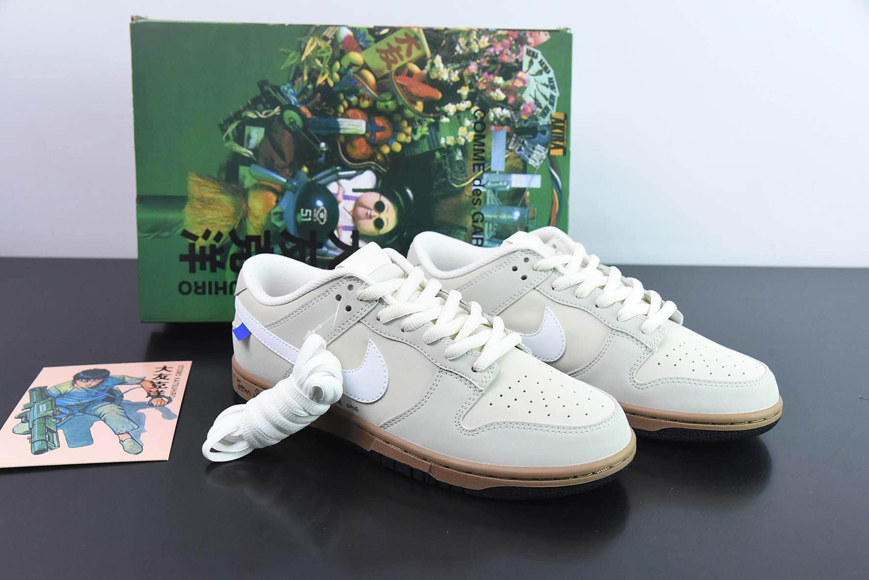 耐克NIKE SB Dunk Low大友克洋联名麂皮米黄运动休闲低帮板鞋纯原版本 货号：DD5896-020 